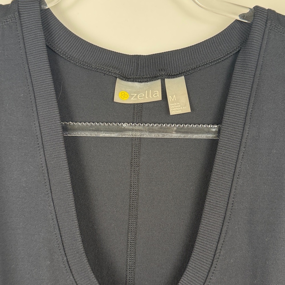 Zella Live In Jogger Black Sleeveless V-Neck Jumpsuit Size Medium - Picture 6 of 9